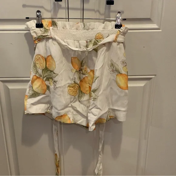 For Love And Lemons Limonada Set Bra Crop Top Matching Relaxed Shorts Pockets S - Picture 16 of 16
